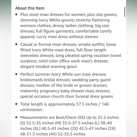 Sexy Sleeveless Summer Formal Flowy Casual Gown in size XL - Picture 7 of 7